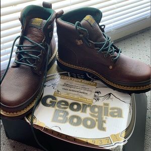 Georgia Giant Brown and Green Boots